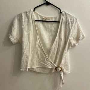 White Crop Top